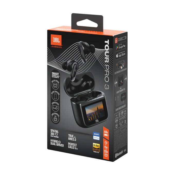 JBL Tour Pro 5 | Écran Intelligent & Réduction de Bruit Premiu